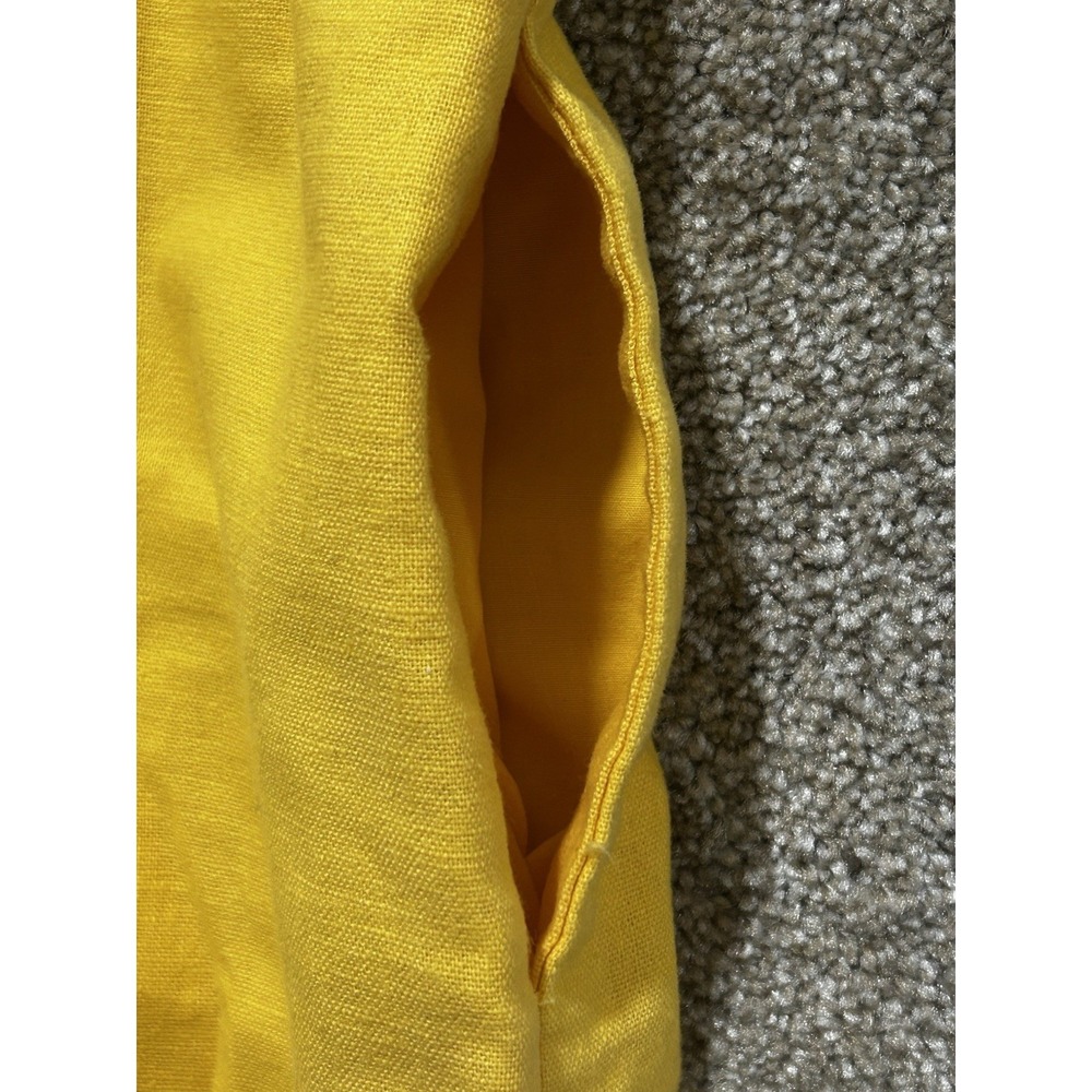 J.Crew Women's 12 Yellow Linen Cotton Blend Pull On Skirt - Picture 7 of 8